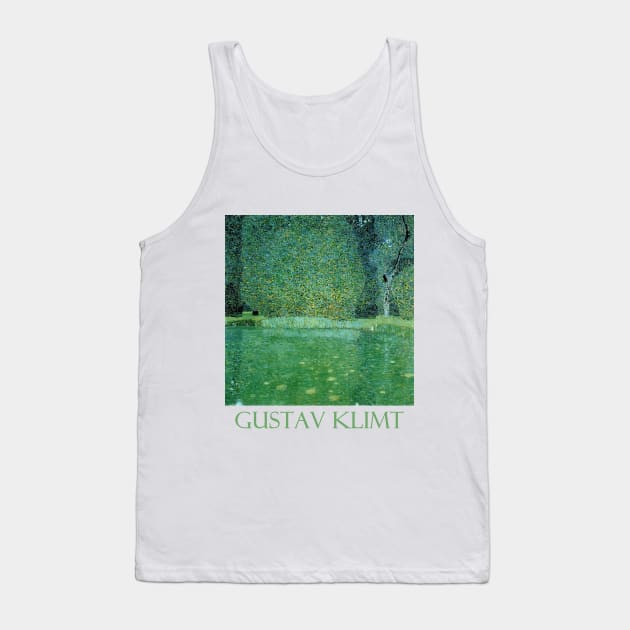 Pond at Schloss Kammer on the Attersee by Gustav Klimt Tank Top by Naves